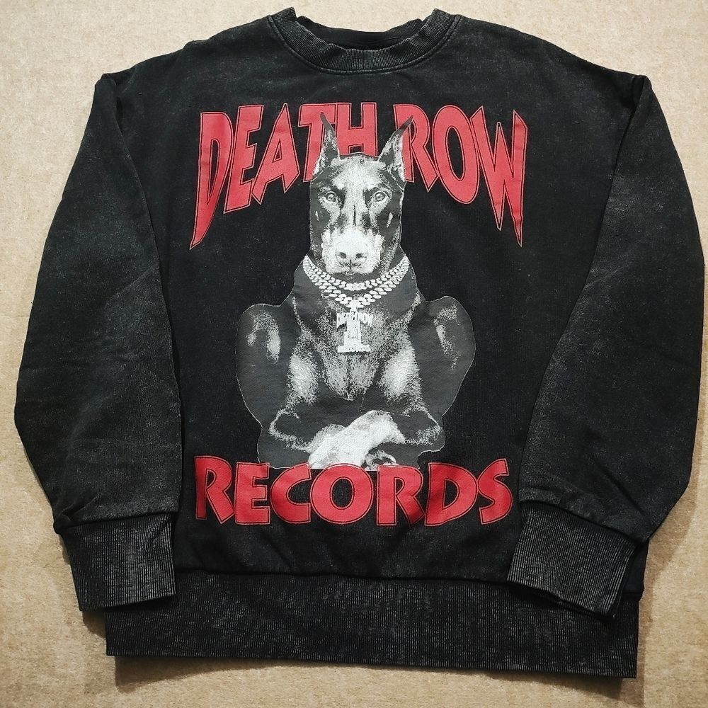 Death Row Records Long Sleeve Pullover Sweatshirt -R